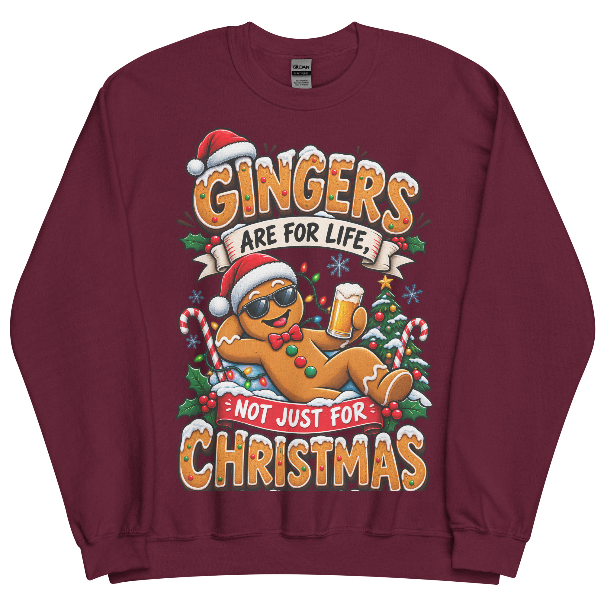Gingers Are For Life Not Just Christmas Jumper Gift for Gingers