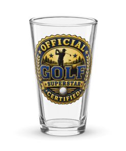 Golf Beer Glass Gift Official Certified Golf Gift Glass