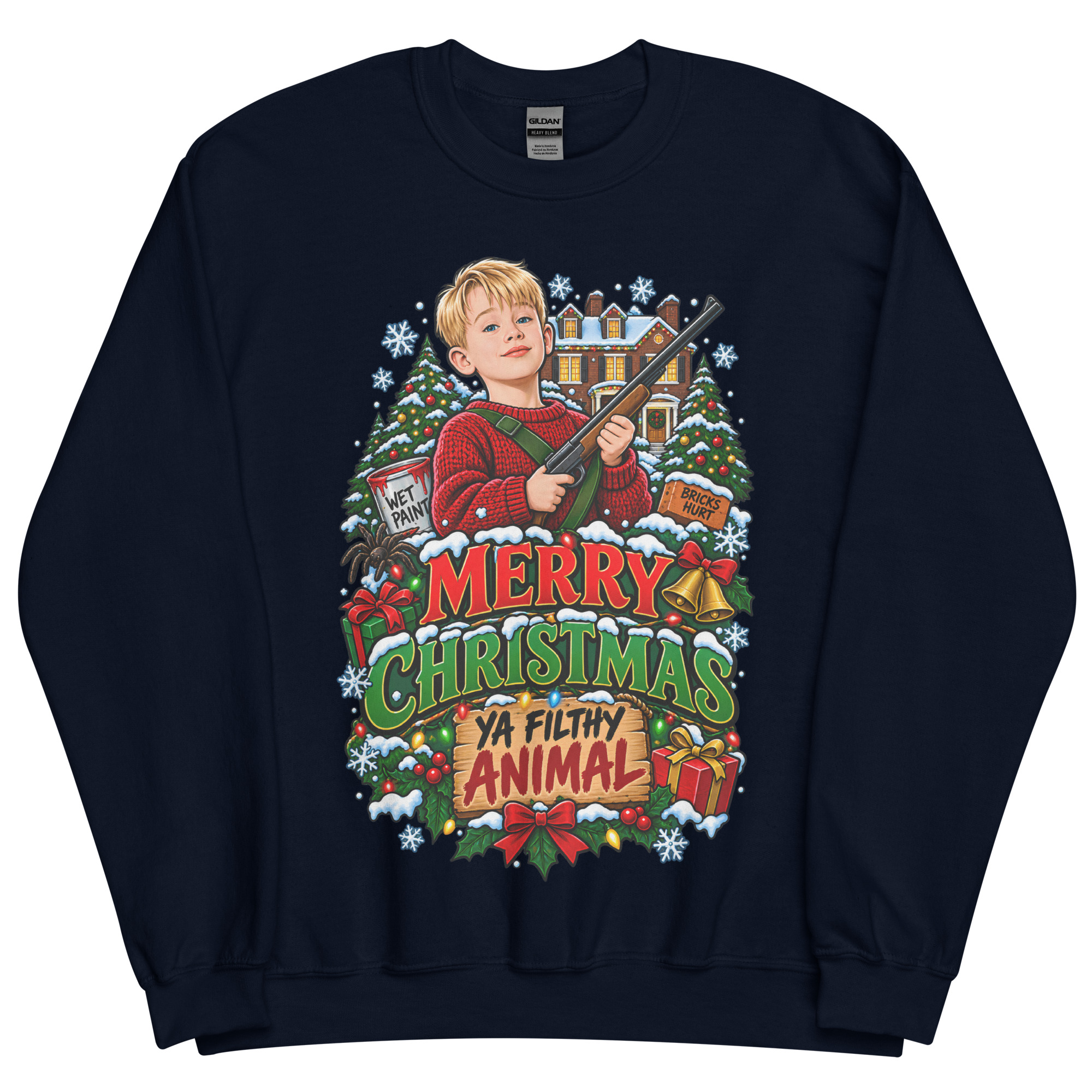 Merry Christmas Ya Filthy Animal Funny Christmas Jumpers