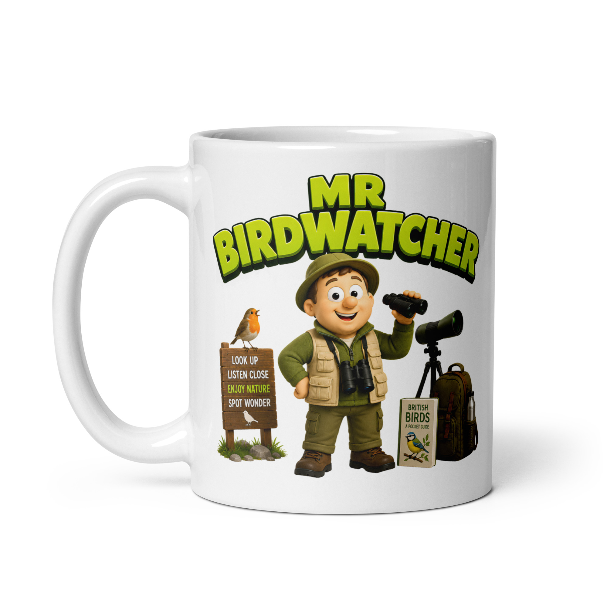 Mr Birdwatcher Mug Fun Gift Idea Mugs For Birdwatchers