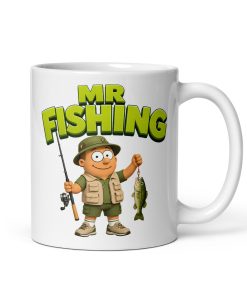 Mr Fishing Mug Fun Gift Idea Mugs For Fishermen