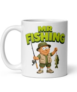 Mr Fishing Mug Fun Gift Idea Mugs For Fishermen