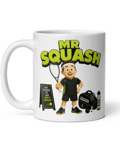 Mr Squash Mug Fun Gift Idea Mugs For Squash Players