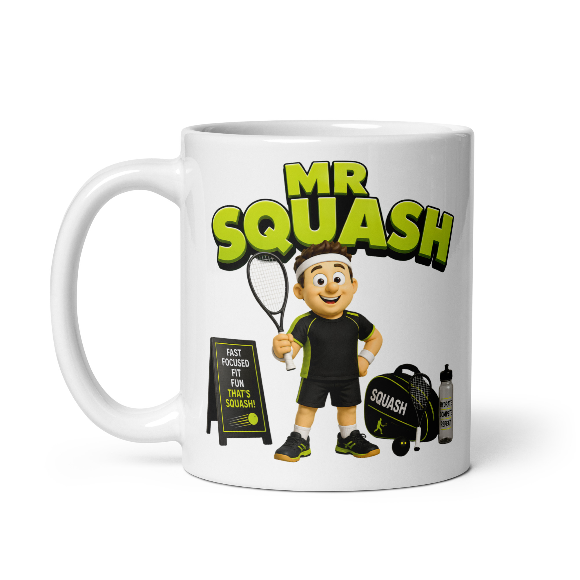 Mr Squash Mug Fun Gift Idea Mugs For Squash Players