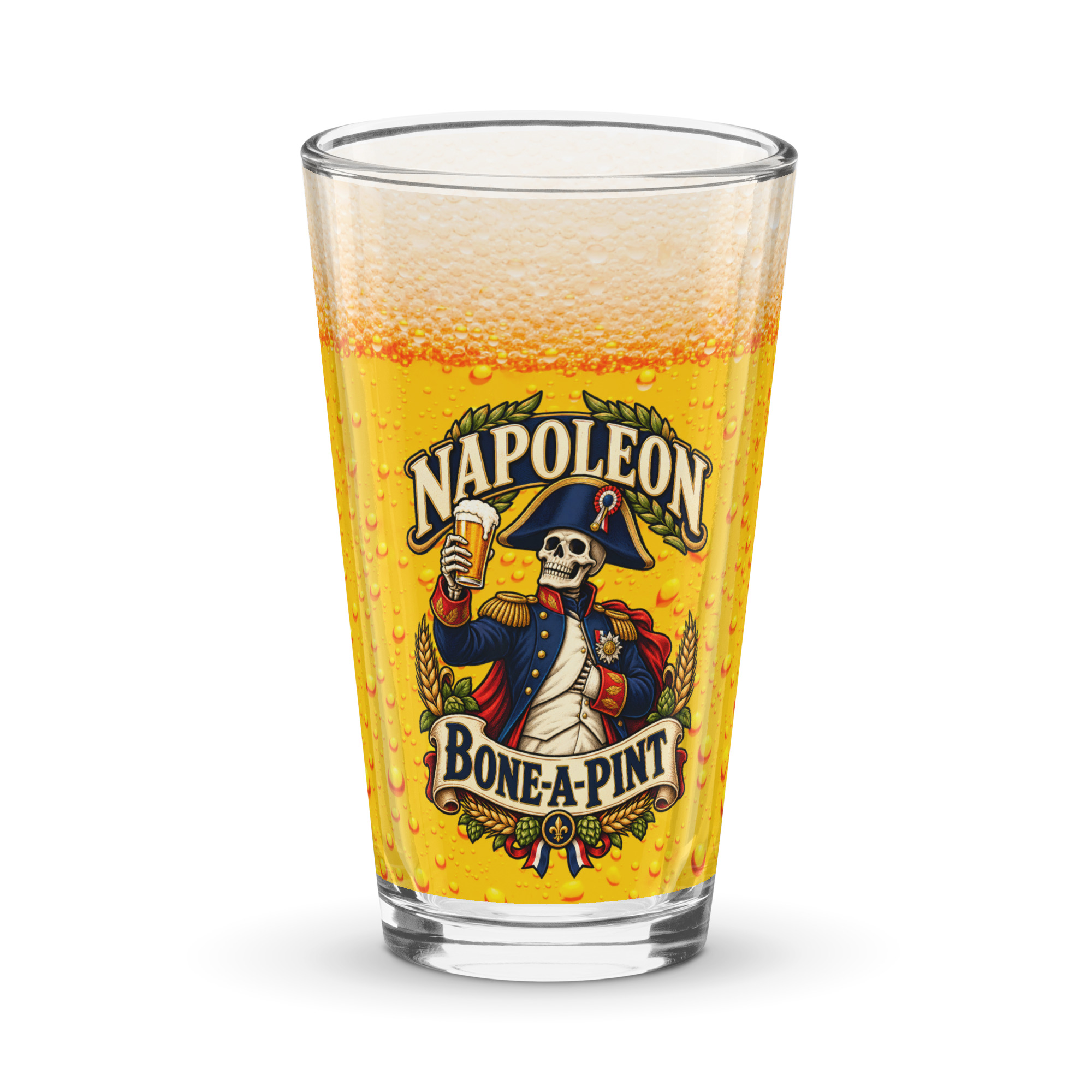Napoleon Bone A Pint Funny Beer Glass Gift