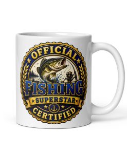 Official Certified Fishing Superstar Gift Mugs For Fishing Fans
