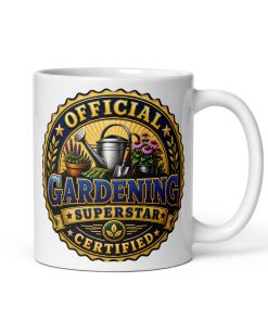 Official Certified Gardening Superstar Gift Mugs For Gardeners