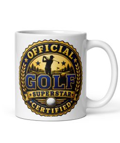 Official Certified Golf Superstar Gift Mugs For Golf Players