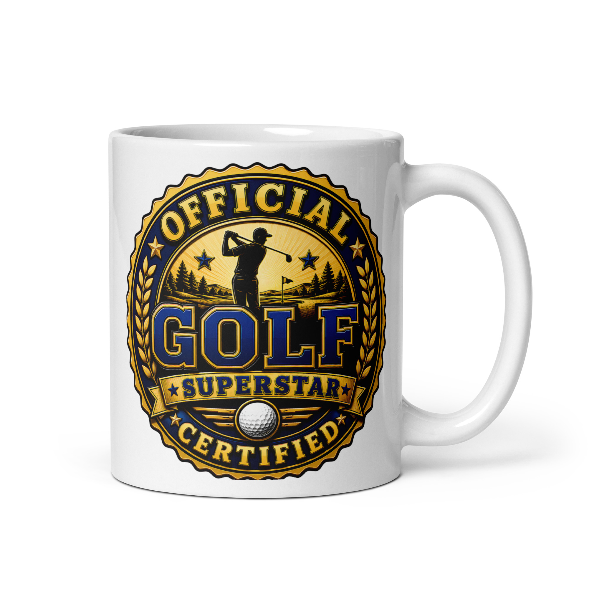 Official Certified Golf Superstar Gift Mugs For Golf Players