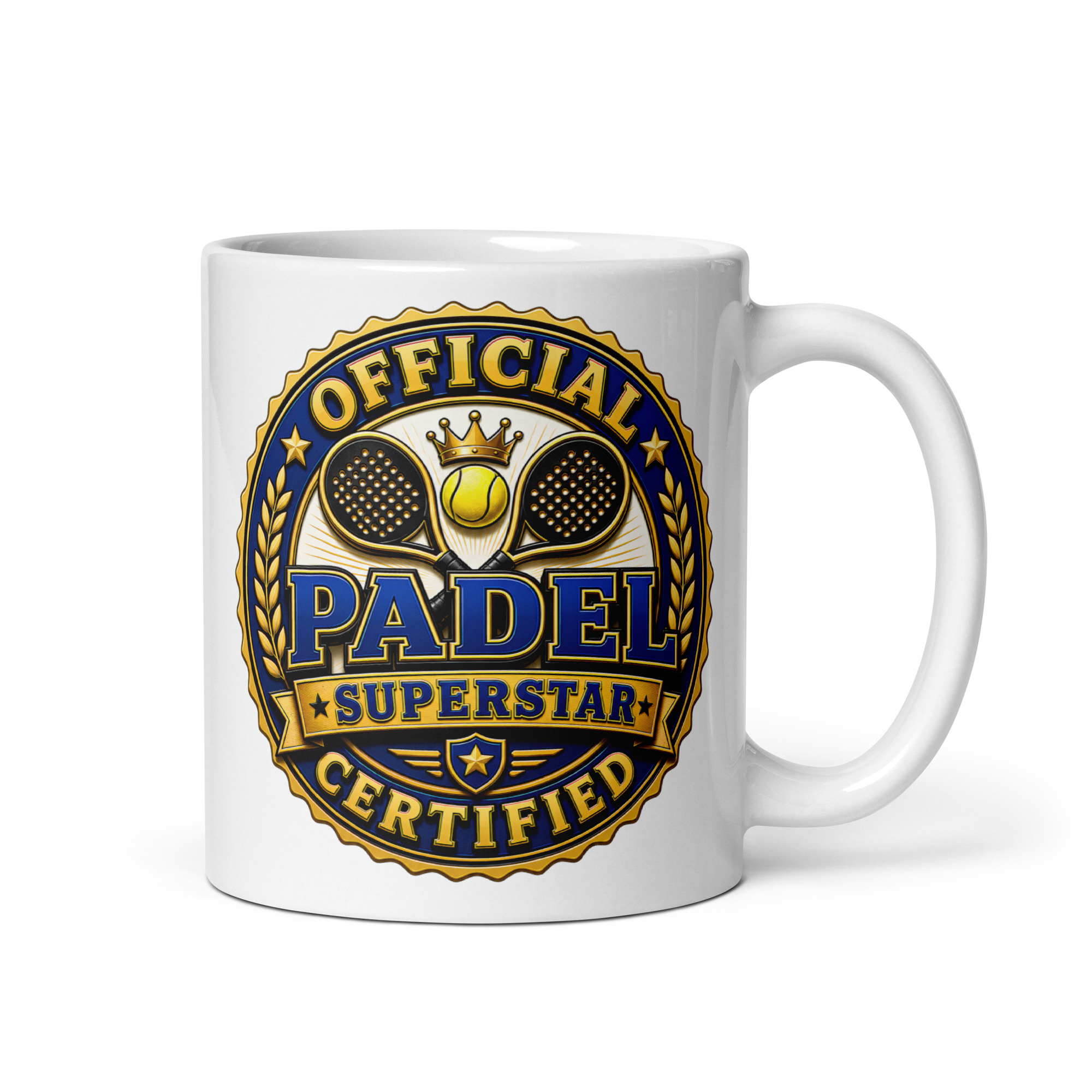 Official Certified Padel Superstar Gift Mugs For Padel Players