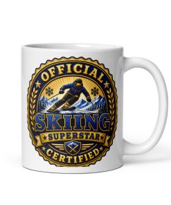 Official Certified Skiing Superstar Gift Mugs For Skiers
