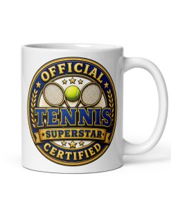 Official Certified Tennis Superstar Gift Mugs For Tennis Players