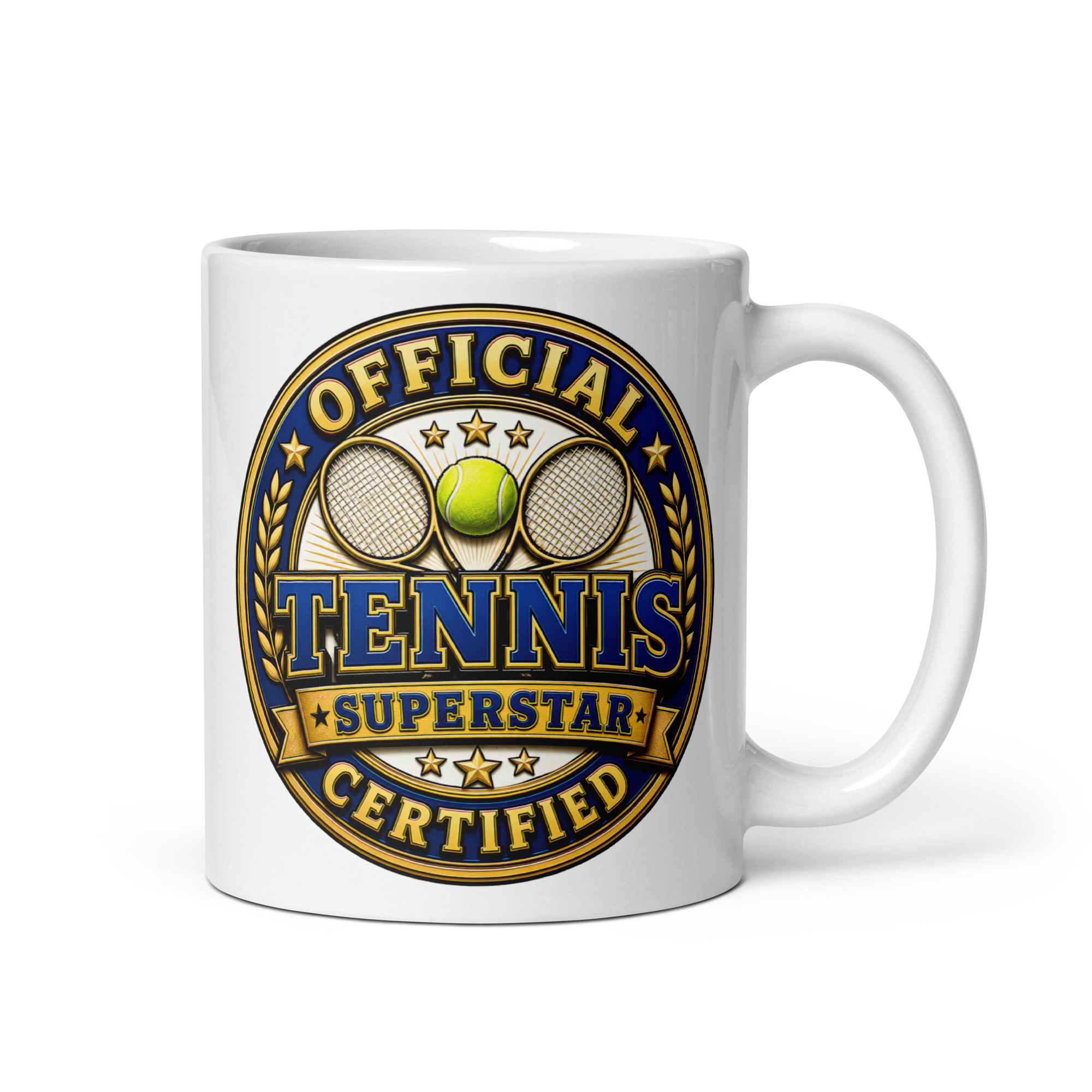 Official Certified Tennis Superstar Gift Mugs For Tennis Players