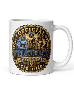 Official Certified Triathlon Superstar Gift Mugs For Triathlon