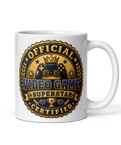 Official Certified Video Game Superstar Gift Mug For Gamers