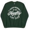 Proud Member Of The Naughty List Club Christmas Jumpers