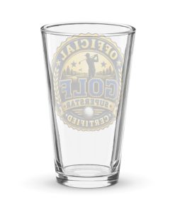 Golf Beer Glass Gift Official Certified Golf Gift Glass