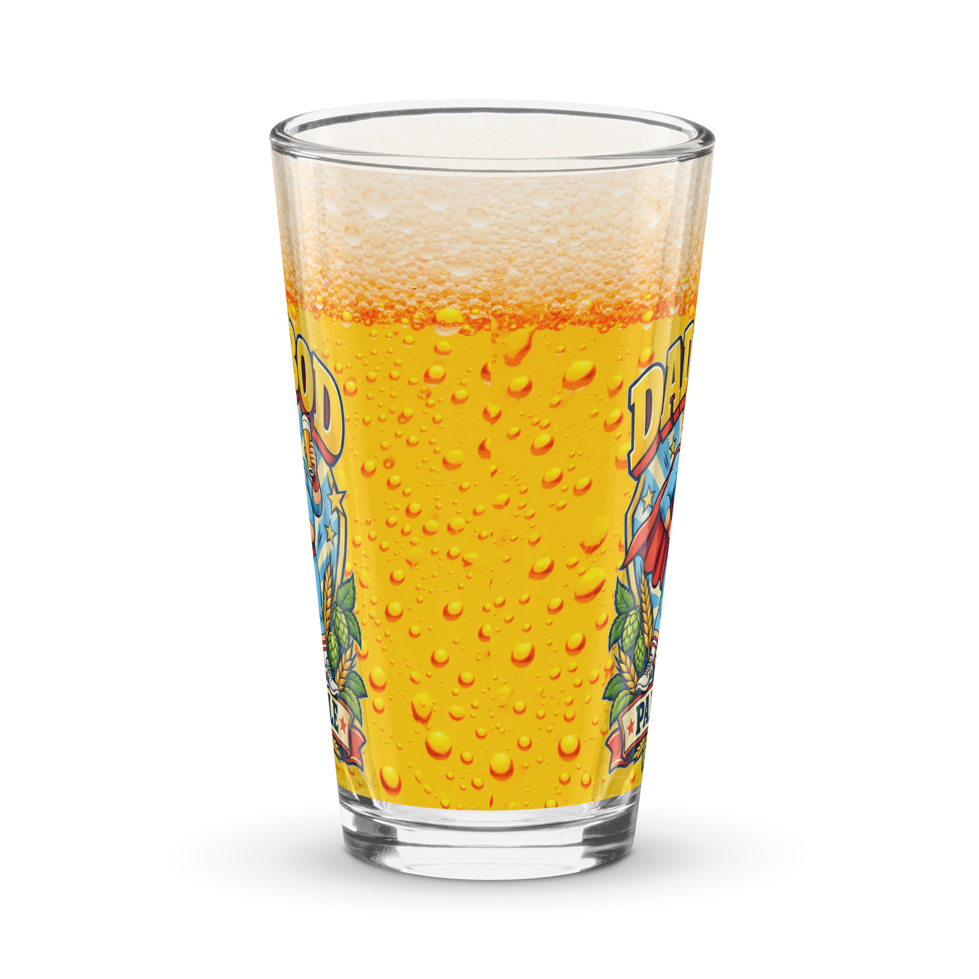 Dad Bod Beer Glass Funny Gift For Dads