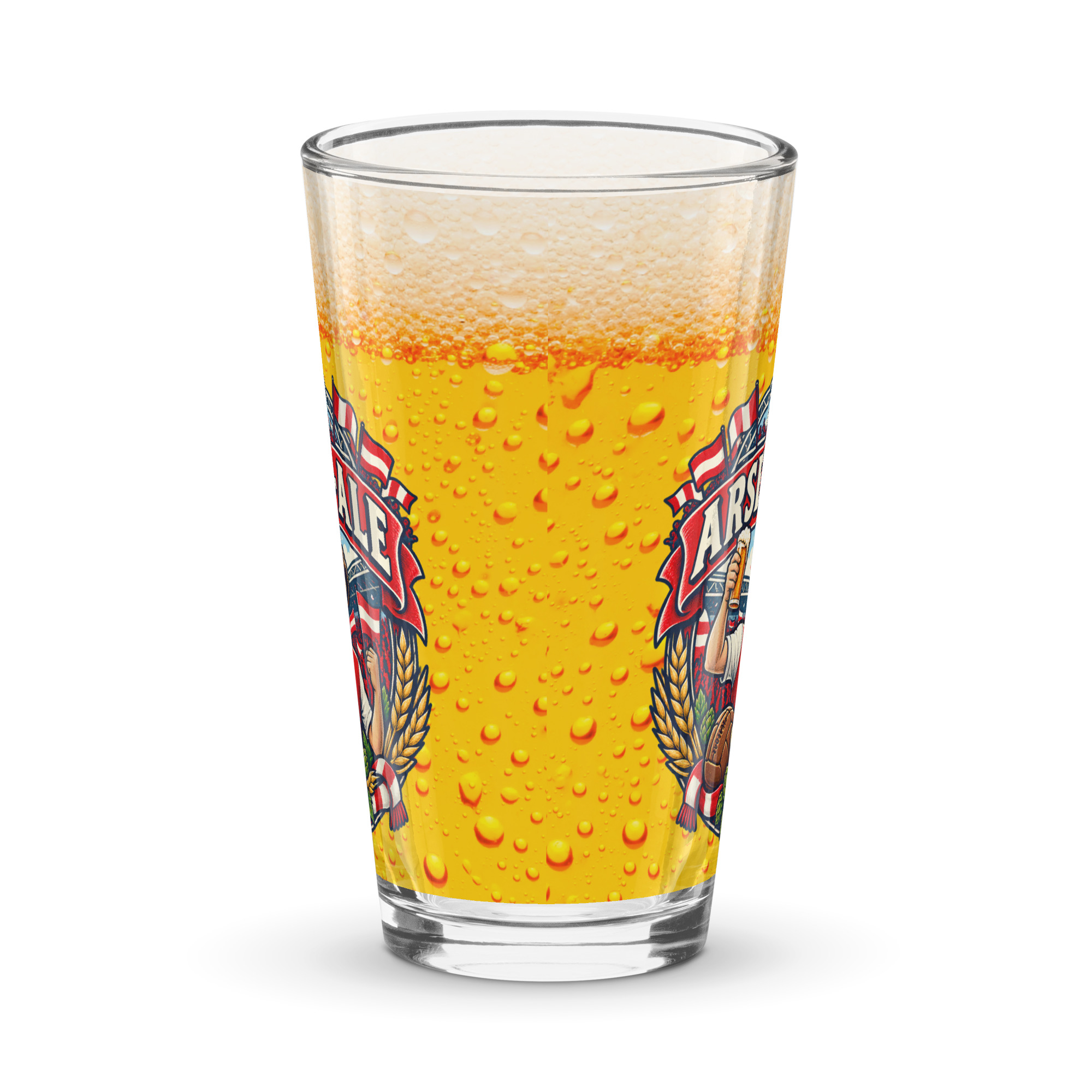 Arsen-Ale Funny Beer Glass Gift For Arsenal Fans
