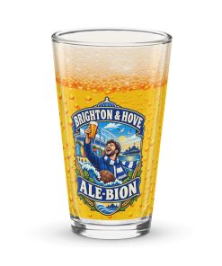 Brighton & Hove Ale-Bion Beer Glass Gift For Brighton Fans