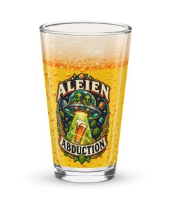Ale-ien Abduction Funny Beer Glass