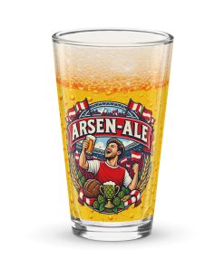 Arsen-Ale Funny Beer Glass Gift For Arsenal Fans