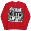 Straight Outta Lapland Sweatshirt Funny Christmas Jumper