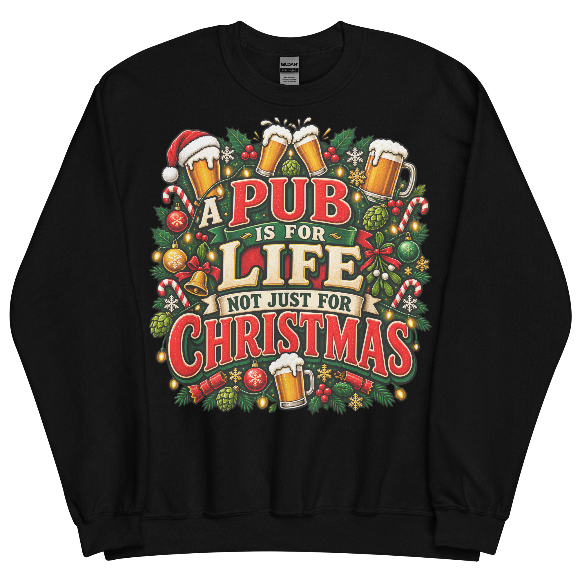 A Pub Is For Life not Just For Christmas Jumper With Beers