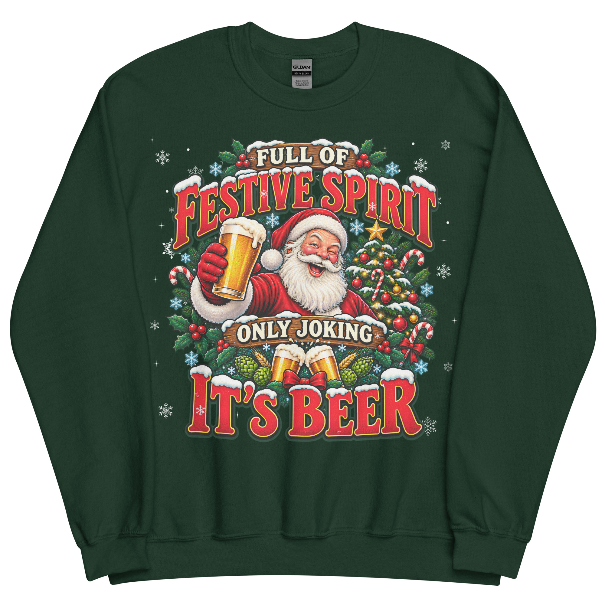 Funny beer Christmas jumper
