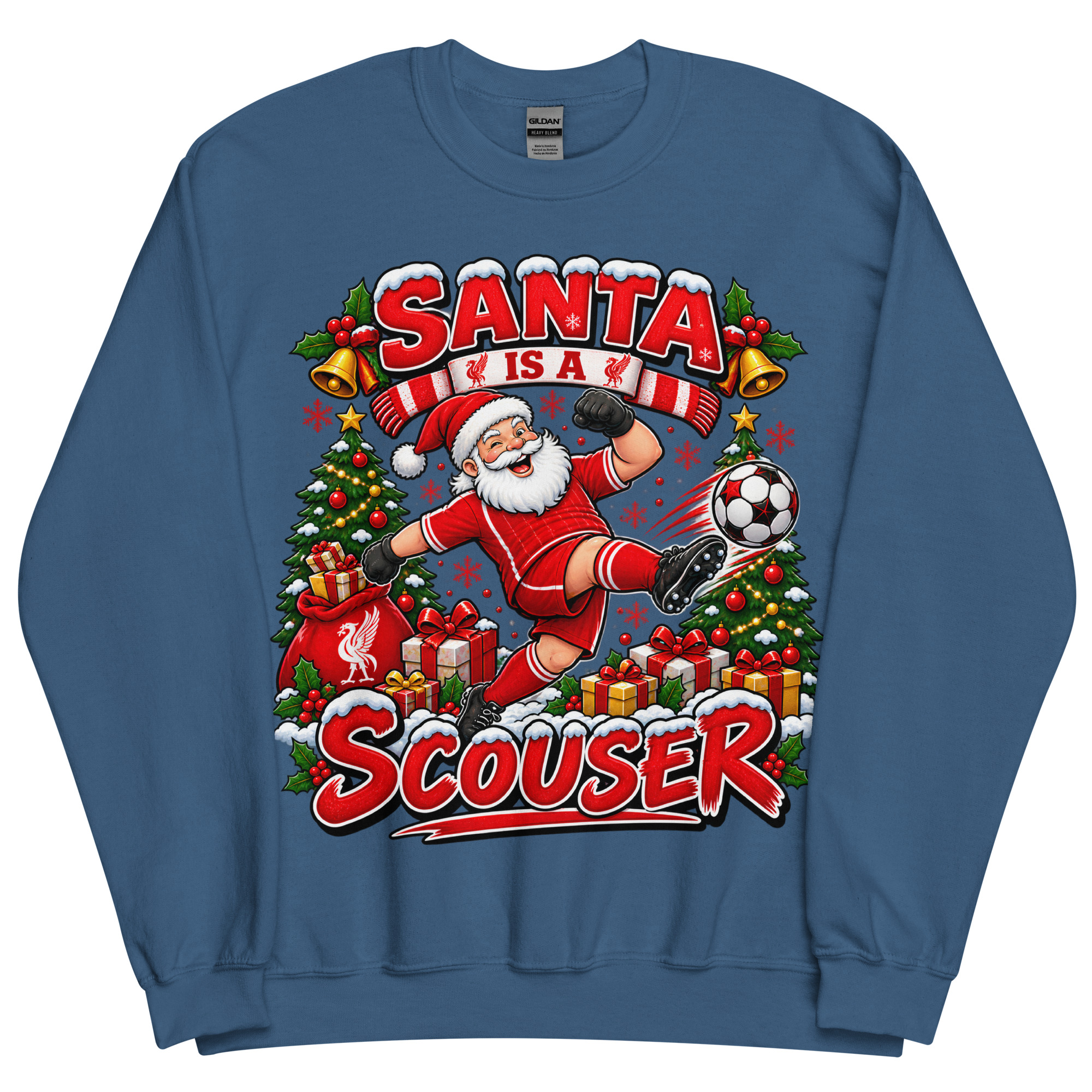 Funny Liverpool Christmas Jumpers Santa Is A Scouser