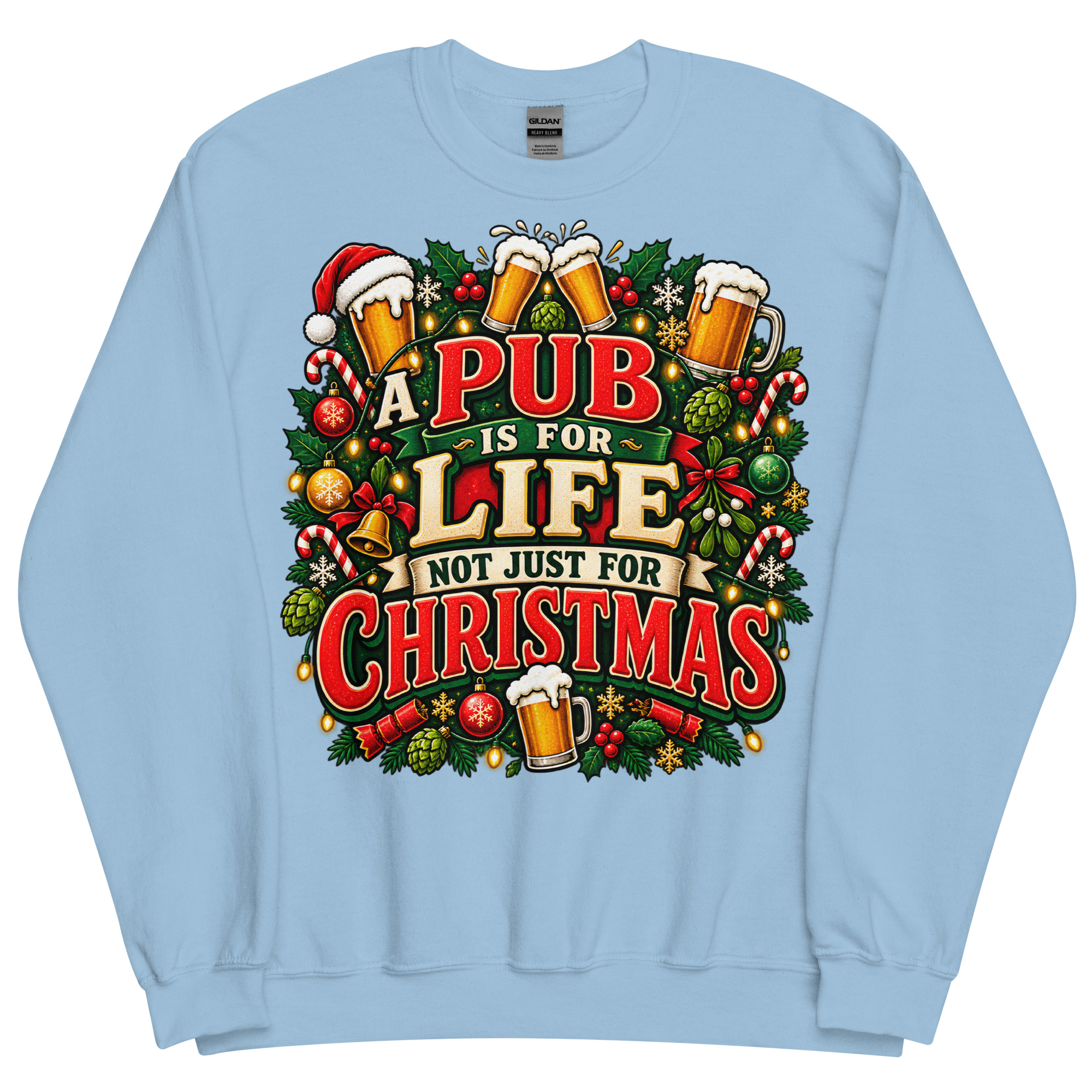 A Pub Is For Life not Just For Christmas Jumper With Beers