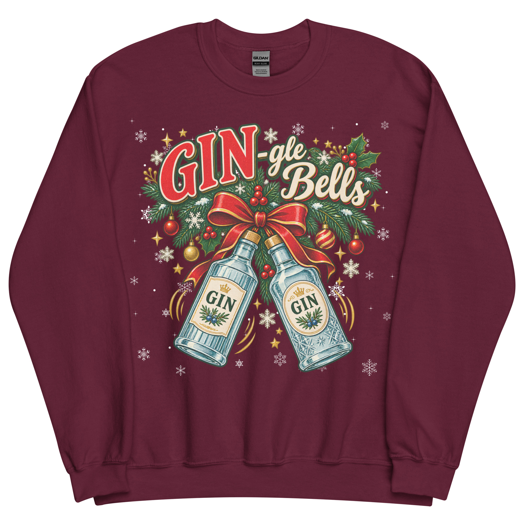 Gin-gle Bells Funny Christmas Jumpers for Gin Drinkers