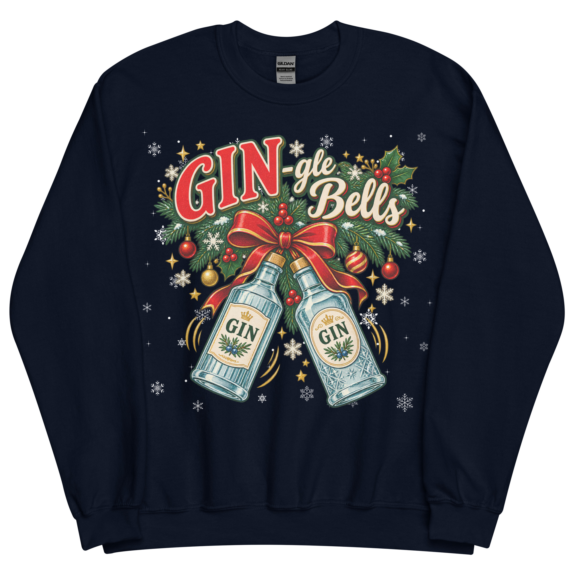 Gin-gle Bells Funny Christmas Jumpers for Gin Drinkers