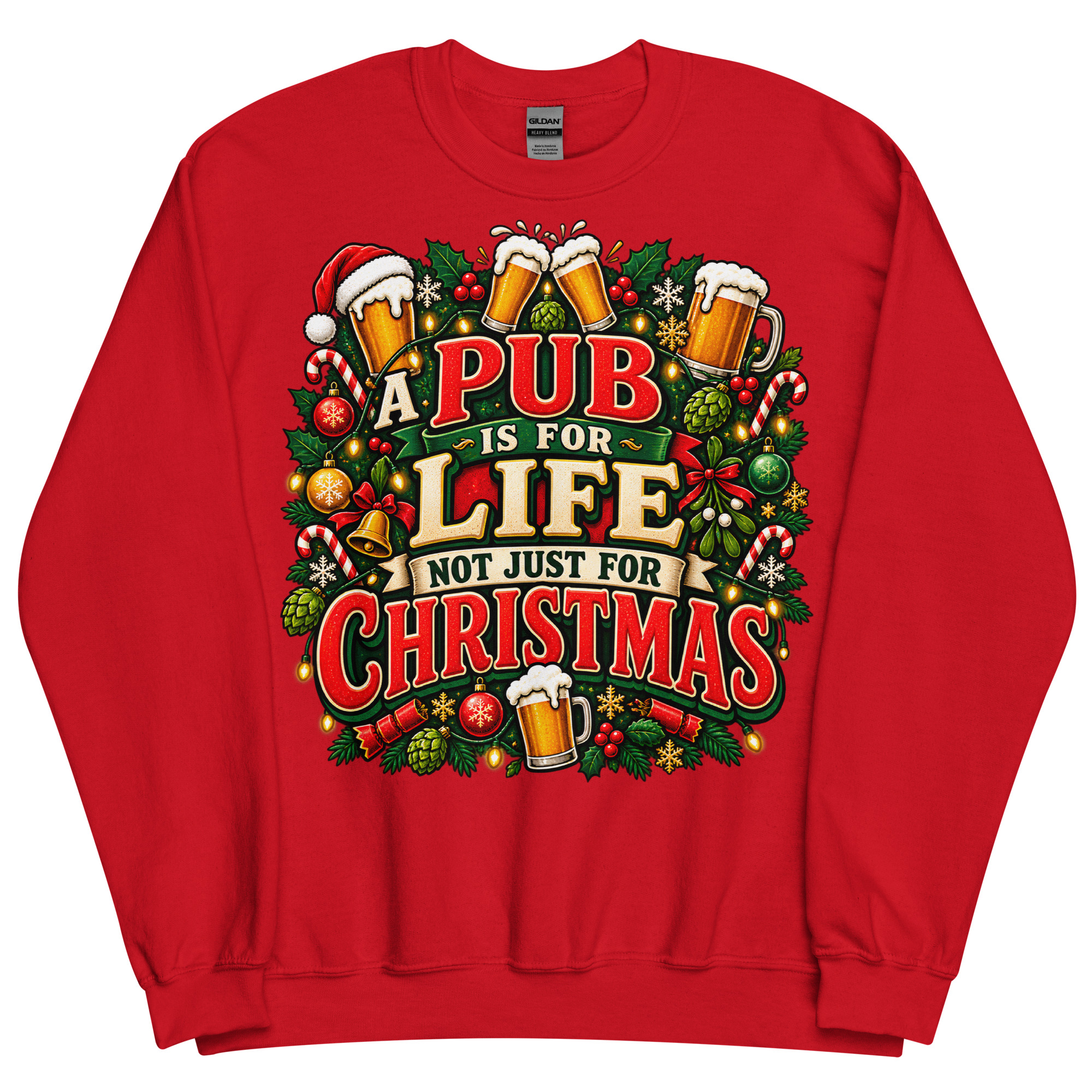 A Pub Is For Life not Just For Christmas Jumper With Beers
