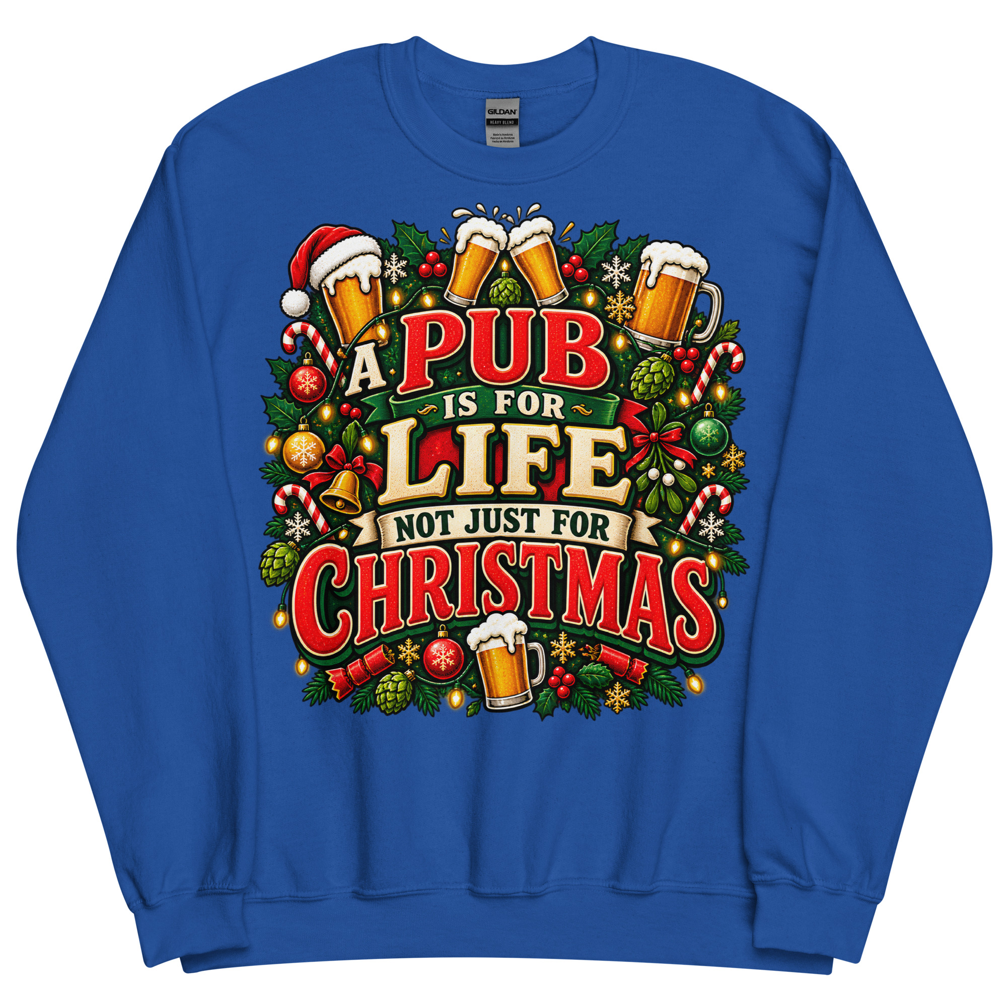 A Pub Is For Life not Just For Christmas Jumper With Beers