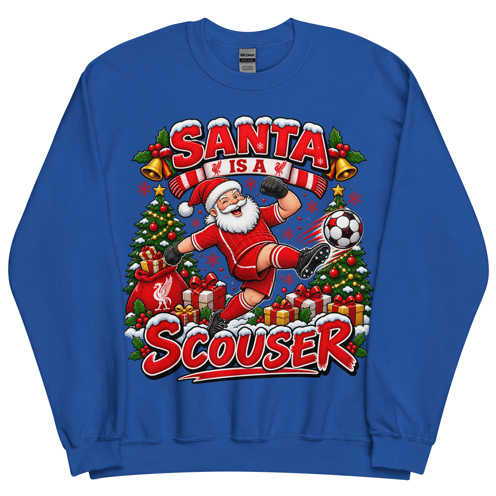 Funny Liverpool Christmas Jumpers Santa Is A Scouser