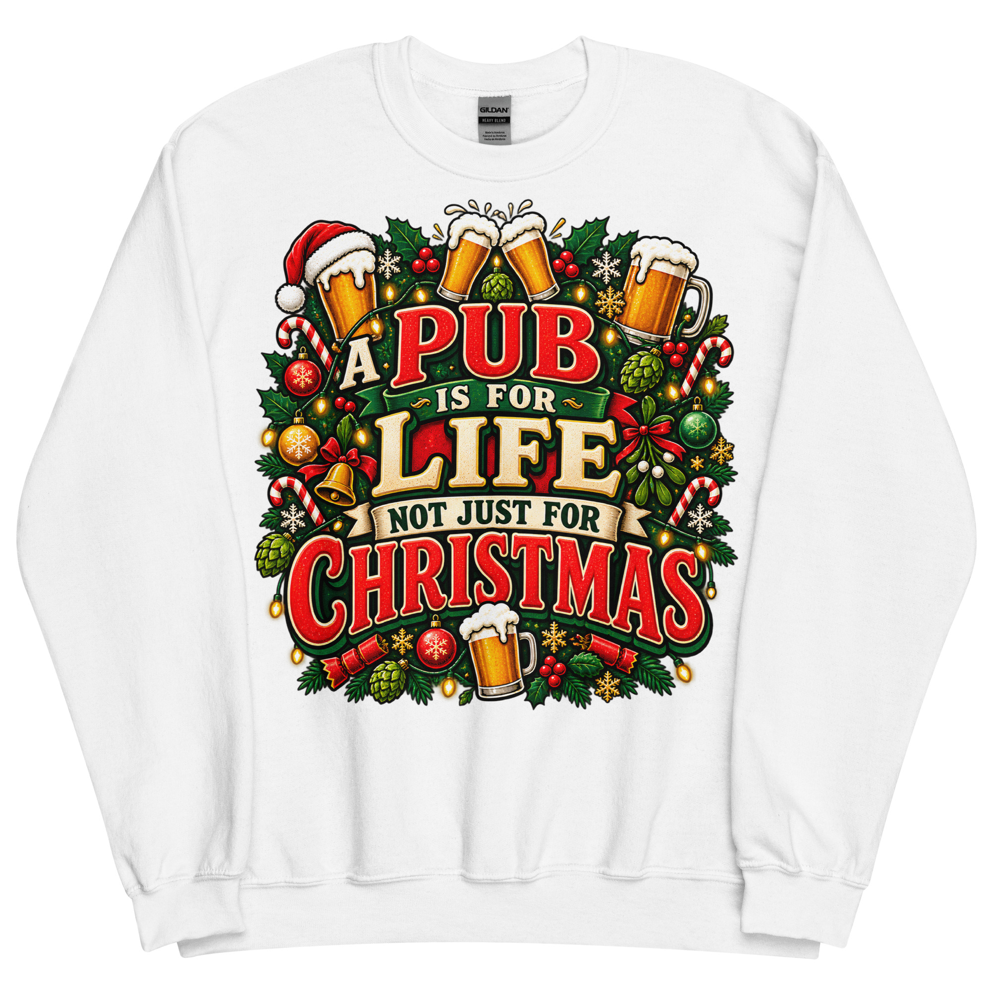 A Pub Is For Life not Just For Christmas Jumper With Beers