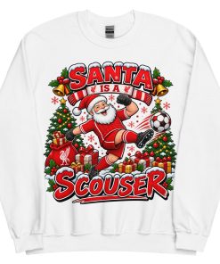 Funny Liverpool Christmas Jumpers Santa Is A Scouser