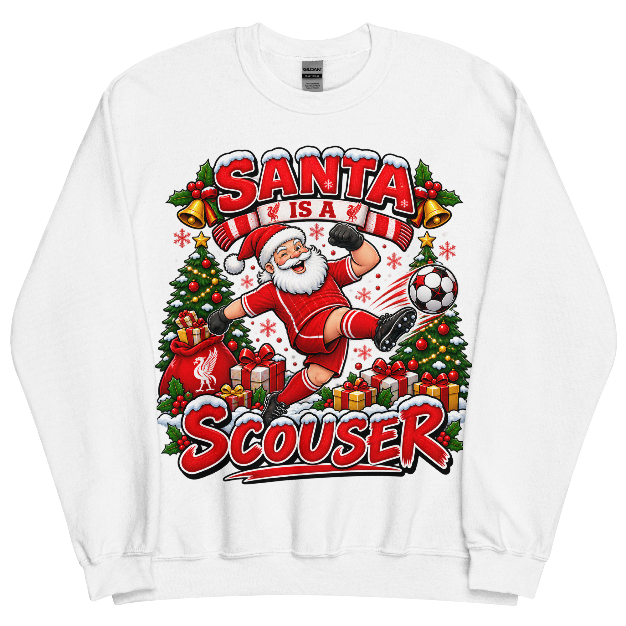 Funny Liverpool Christmas Jumpers Santa Is A Scouser