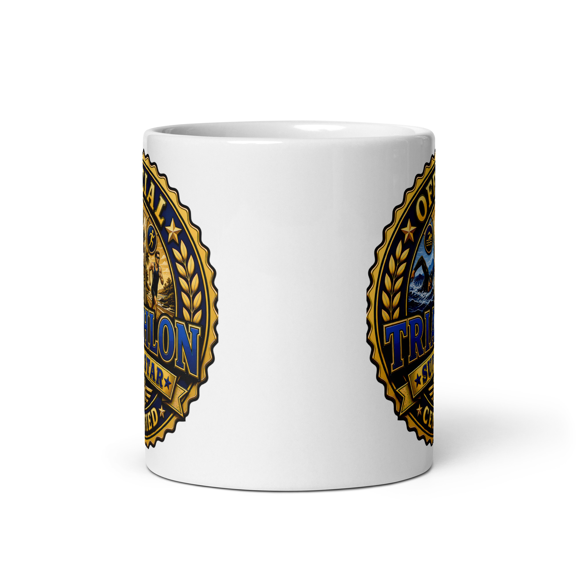 Official Certified Triathlon Superstar Gift Mugs For Triathlon