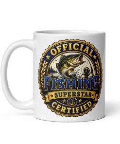 Official Certified Fishing Superstar Gift Mugs For Fishing Fans