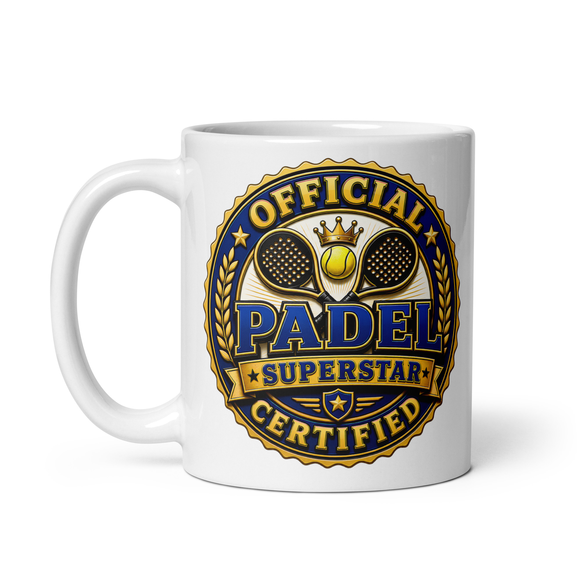 Official Certified Padel Superstar Gift Mugs For Padel Players