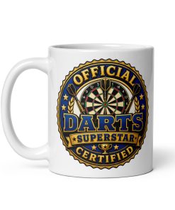 Darts Mug Official Certified Darts Superstar Mugs