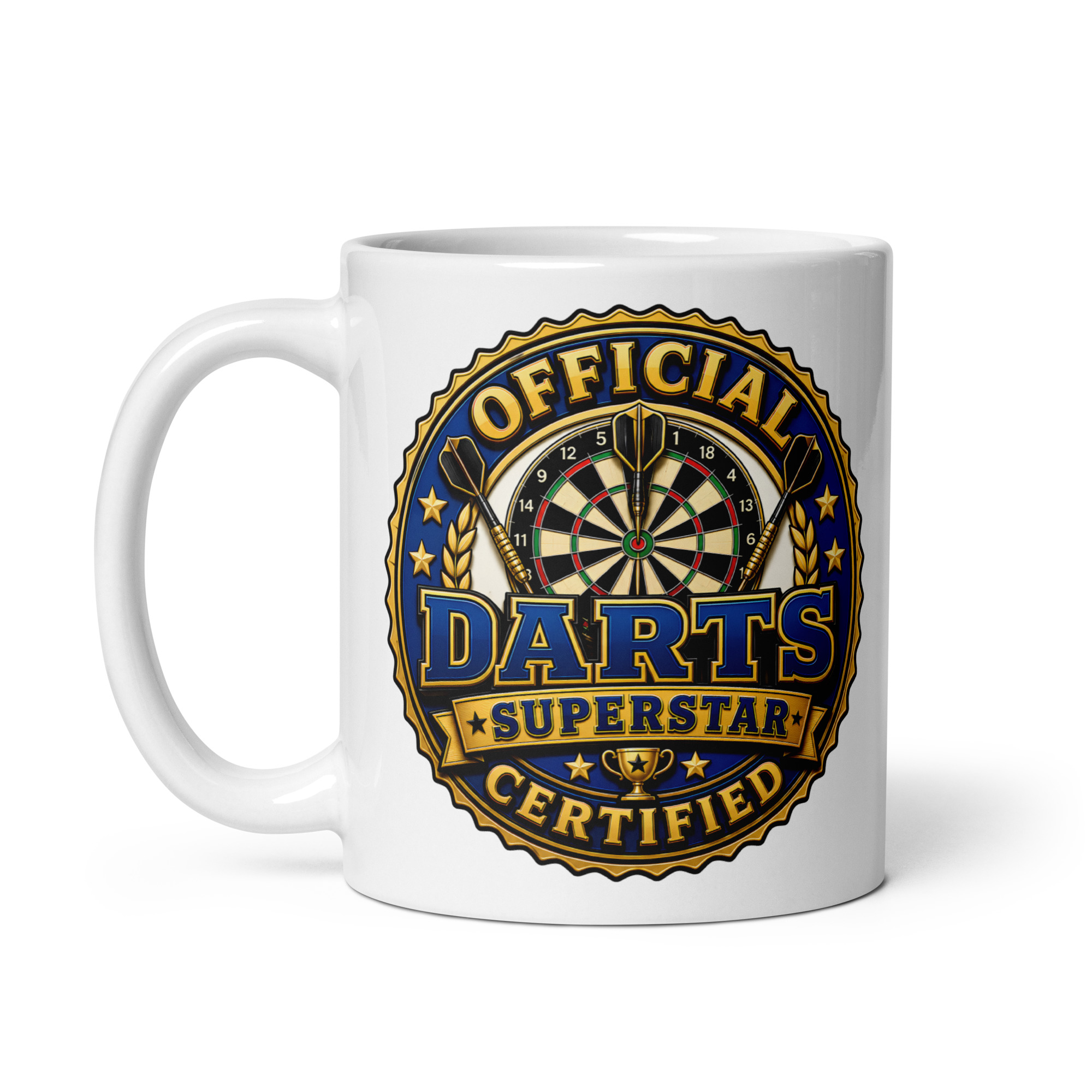 Darts Mug Official Certified Darts Superstar Mugs