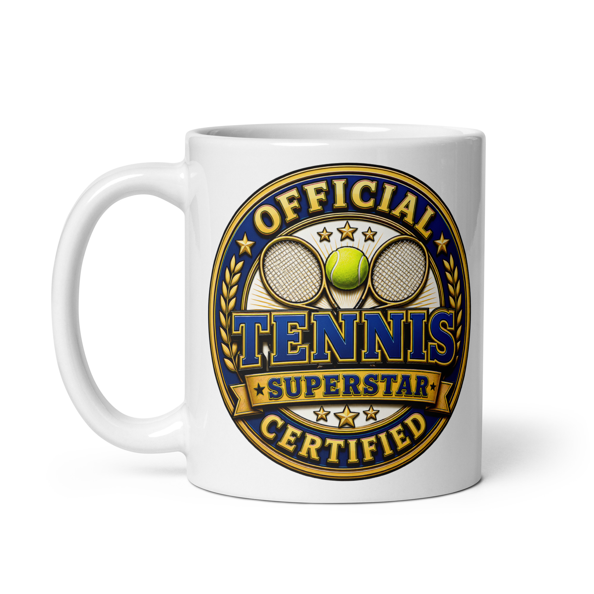 Official Certified Tennis Superstar Gift Mugs For Tennis Players