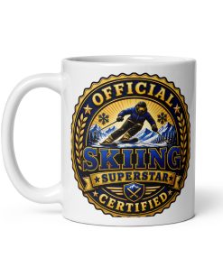 Official Certified Skiing Superstar Gift Mugs For Skiers