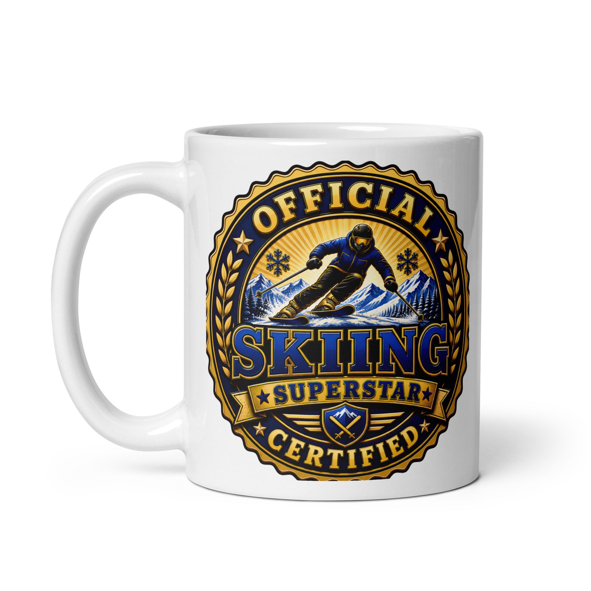 Official Certified Skiing Superstar Gift Mugs For Skiers