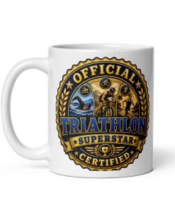 Official Certified Triathlon Superstar Gift Mugs For Triathlon