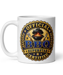BBQ Gift Mugs Official Certified BBQ Superstar