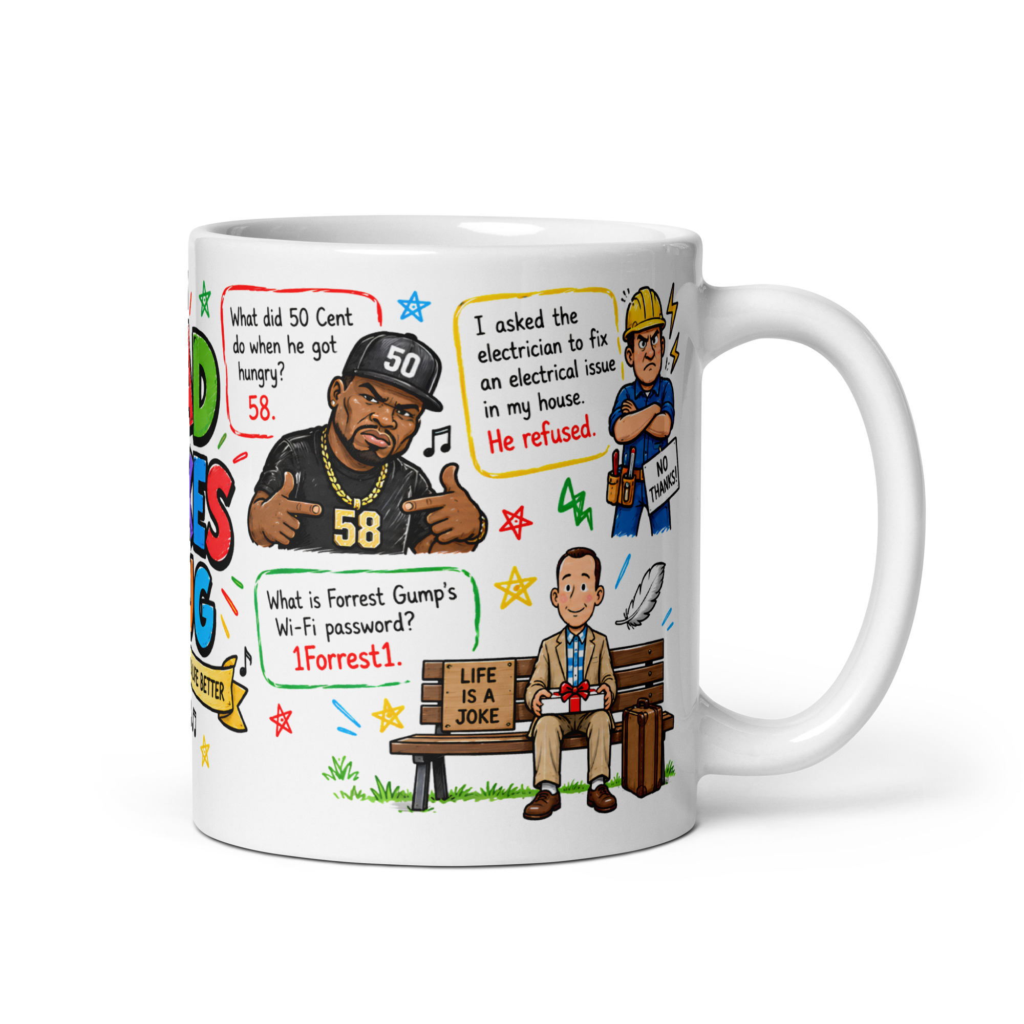 Dad Jokes Mug Father’s Day Gift Dad Joke Coffee Mugs
